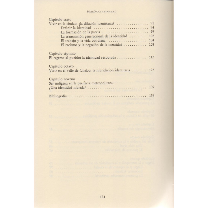 Metrópoli y etnicidad Los indígenas en el Valle de Chalco
