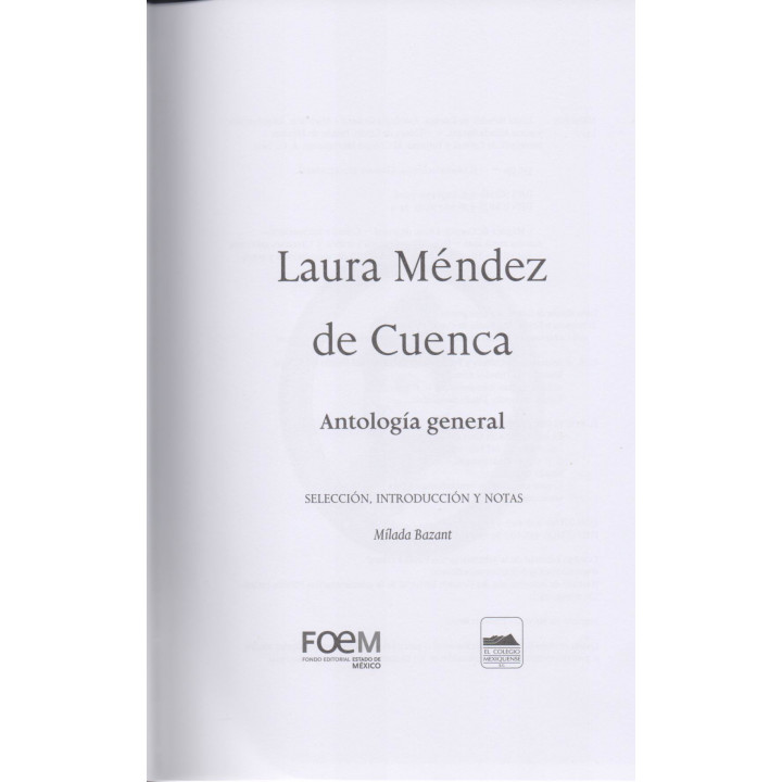 Laura Méndez de Cuenca. Antología General