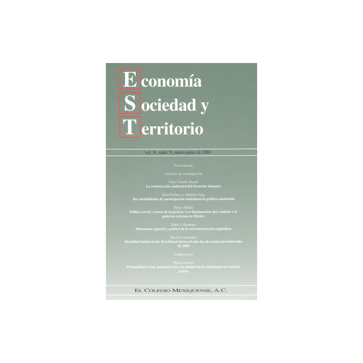 Economía, Sociedad y Territorio,
