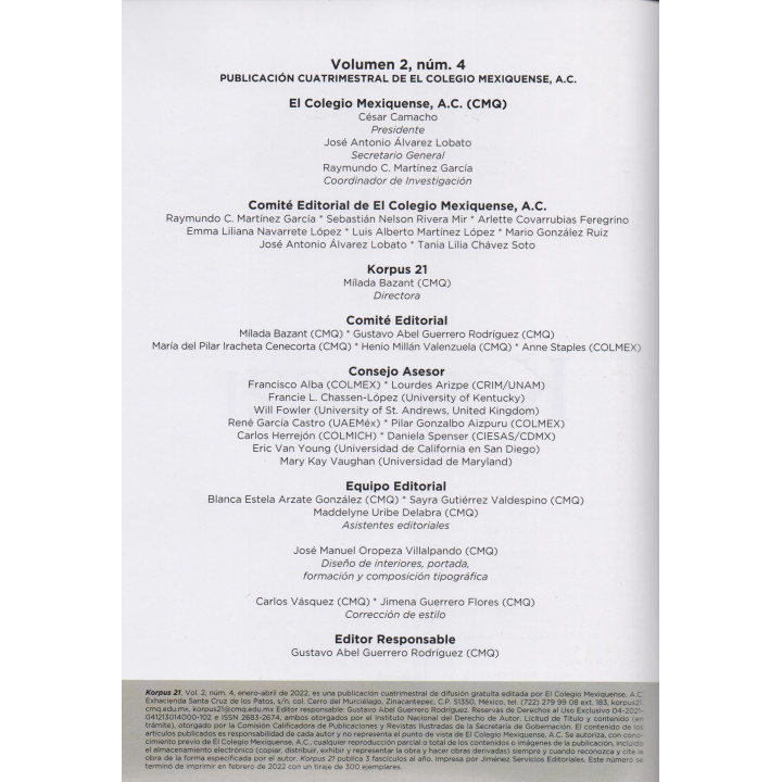 Korpus 21. Volumen 2. Número 5 Mayo/ Agosto 2022
