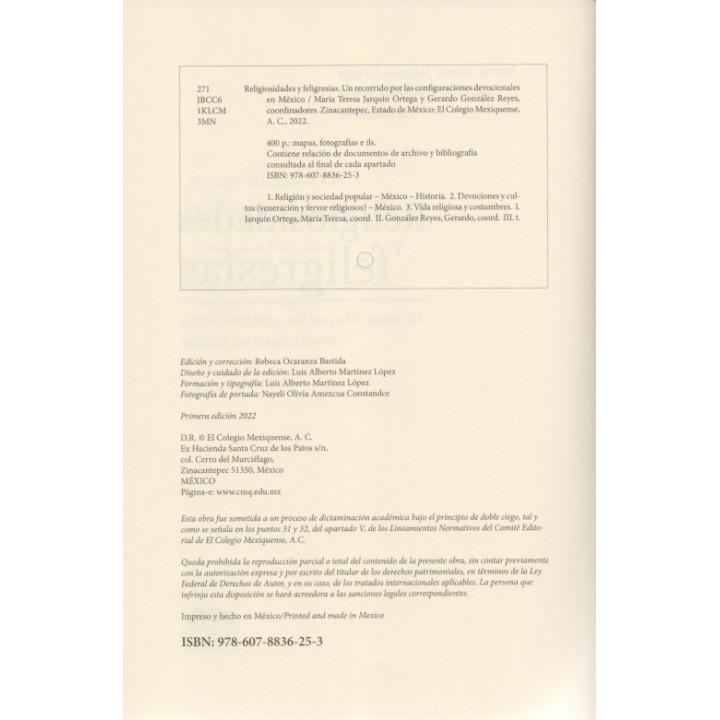 Religiosidades y feligresías. Un recorrido por las configuraciones devocionales en México