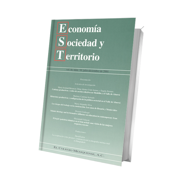 Economía, Sociedad y Territorio, Vol III, Num 10, julio-diciembre 2001