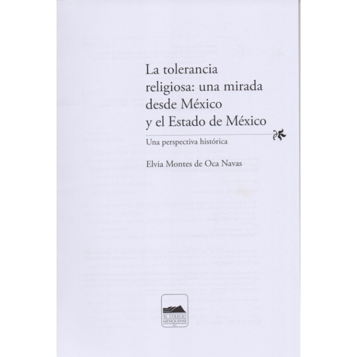 La tolerancia religiosa: una mirada desde México y el Estado de México. Una perspectiva histórica