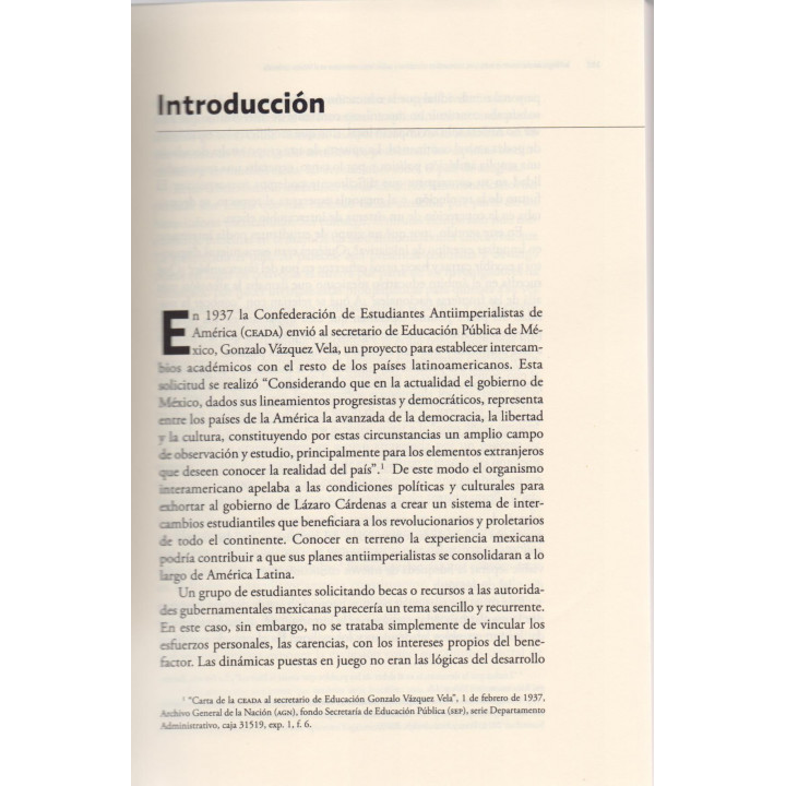 Ningún revolucionario es extranjero. Intercambios educativos y exilios latinoamericanos en el México cardenista