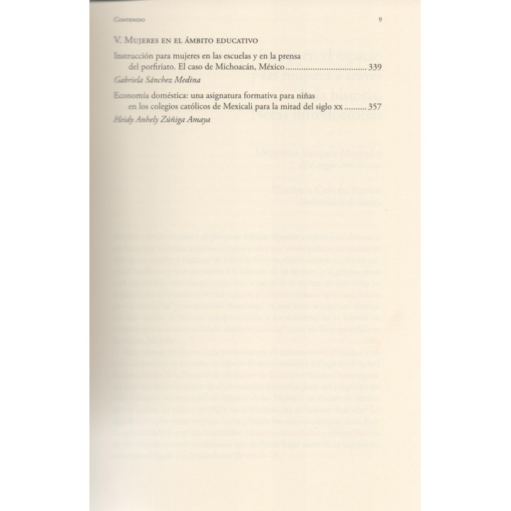 Historia de las mujeres y de género en México. Espacios y experiencias diversas