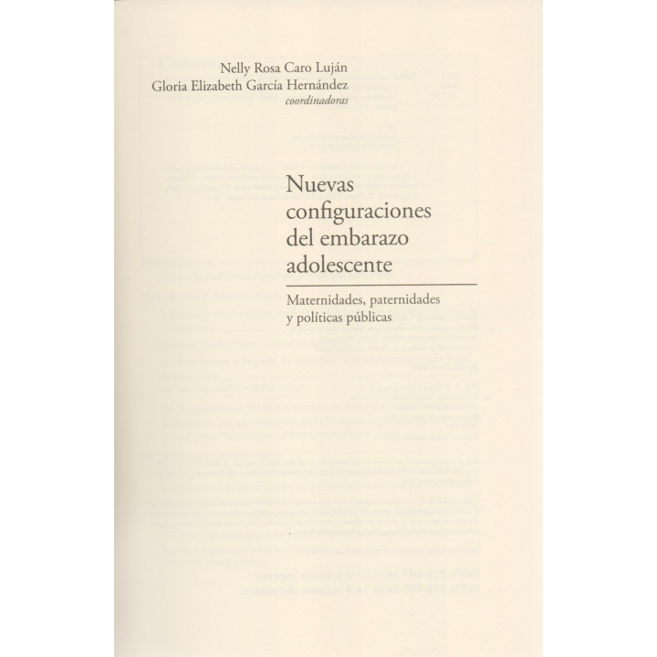 Nuevas configuraciones del embarazo adolescente. Maternidades, paternidades y políticas públicas