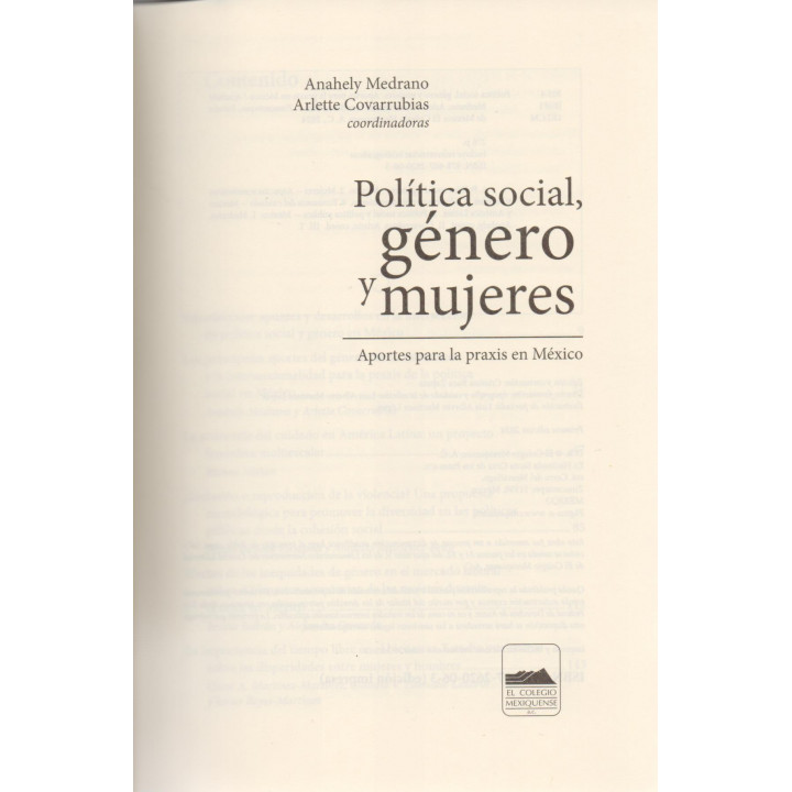 Política social, género y mujeres. Aportes para la praxis en México