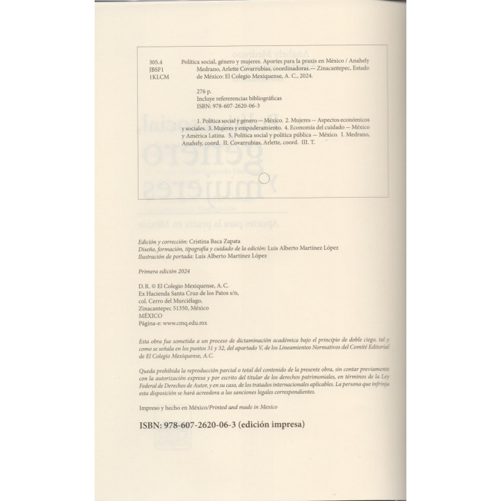 Política social, género y mujeres. Aportes para la praxis en México