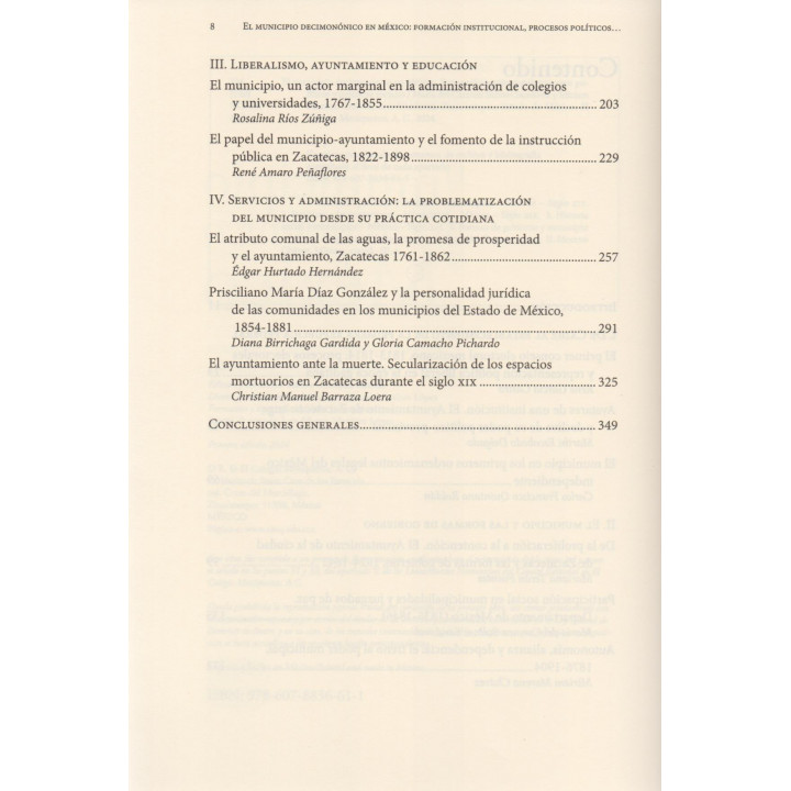 El municipio decimonónico en México. Formación institucional, procesos políticos y prácticas sociales
