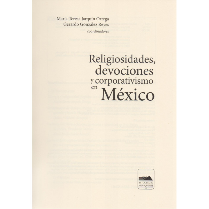 Religiosidades, devociones y corporativismo en México