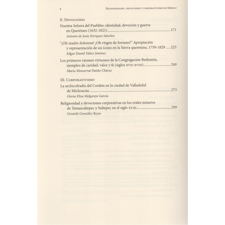 Religiosidades, devociones y corporativismo en México