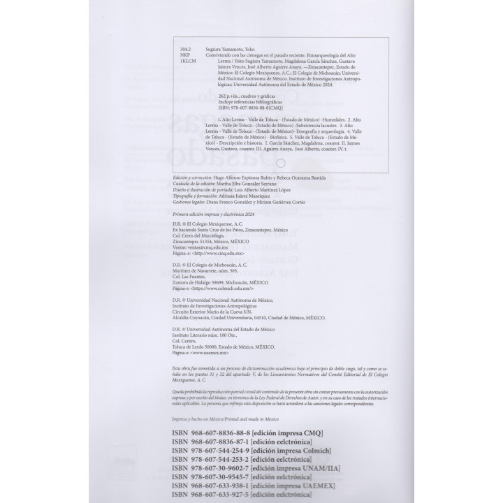 Conviviendo con las Ciénegas en el pasado reciente. Etnoarqueología del Alto Lerma