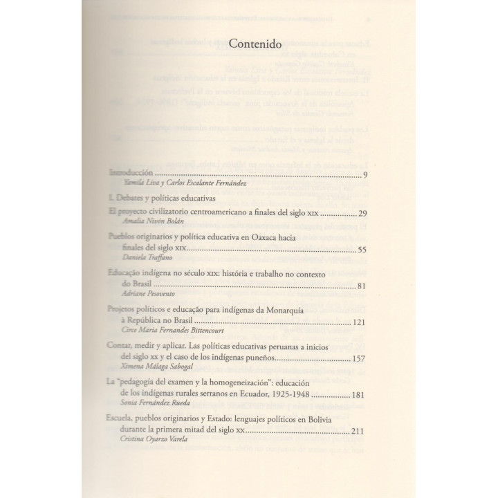Educación para indígenas. Experiencias latinoamericanas de los siglos XIX y XX