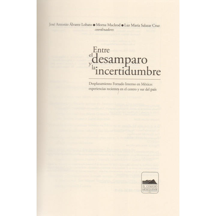 Entre el desamparo y la incertidumbre. Desplazamiento Forzado Interno en México