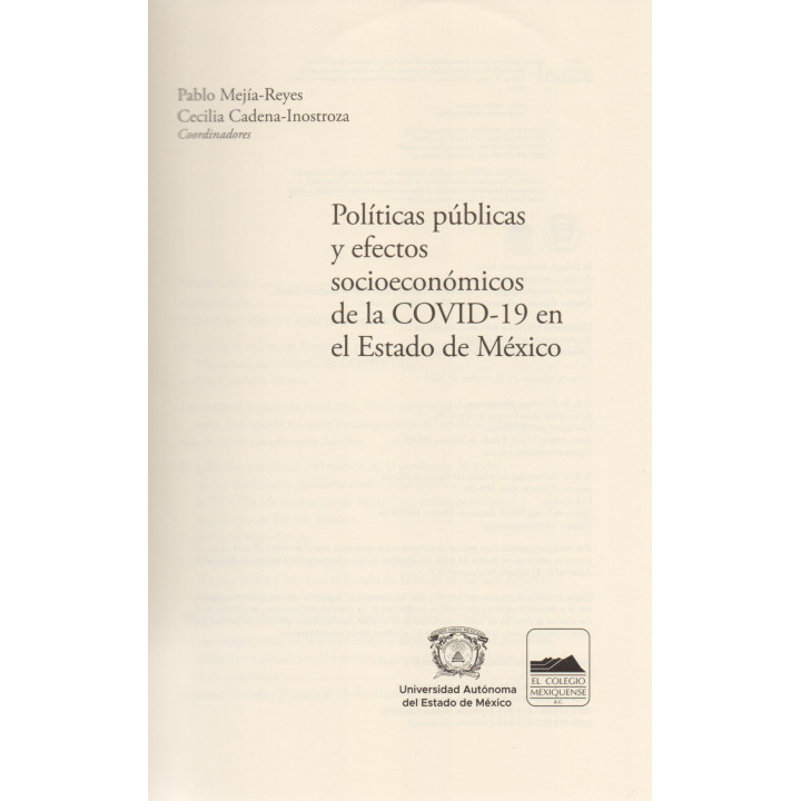 Políticas públicas y efectos socioeconómicos de la COVID-19 en el Estado de México