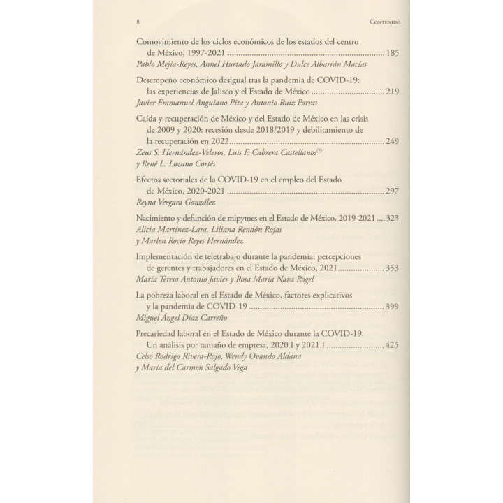 Políticas públicas y efectos socioeconómicos de la COVID-19 en el Estado de México