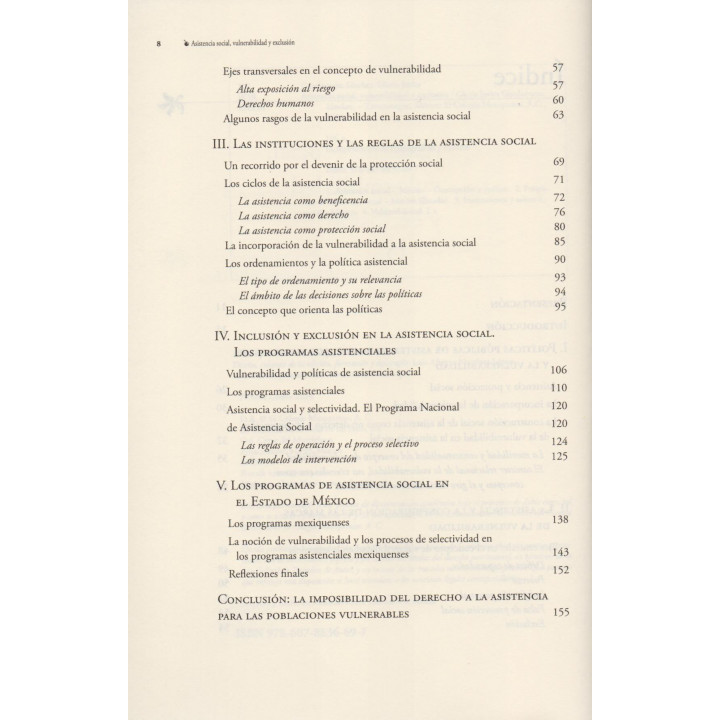 Asistencia social, vulnerabilidad y exclusión