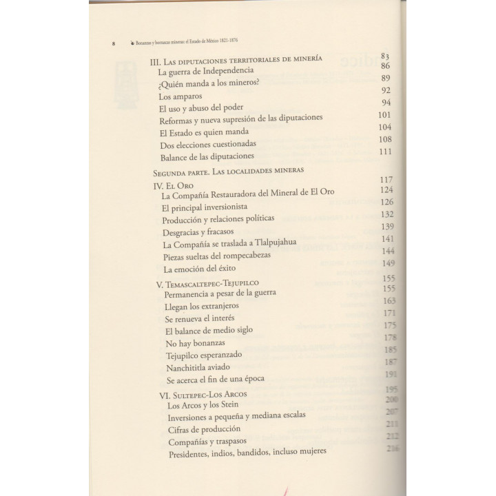 Bonanzas y borrascas mineras. El Estado de México, 1821-1876