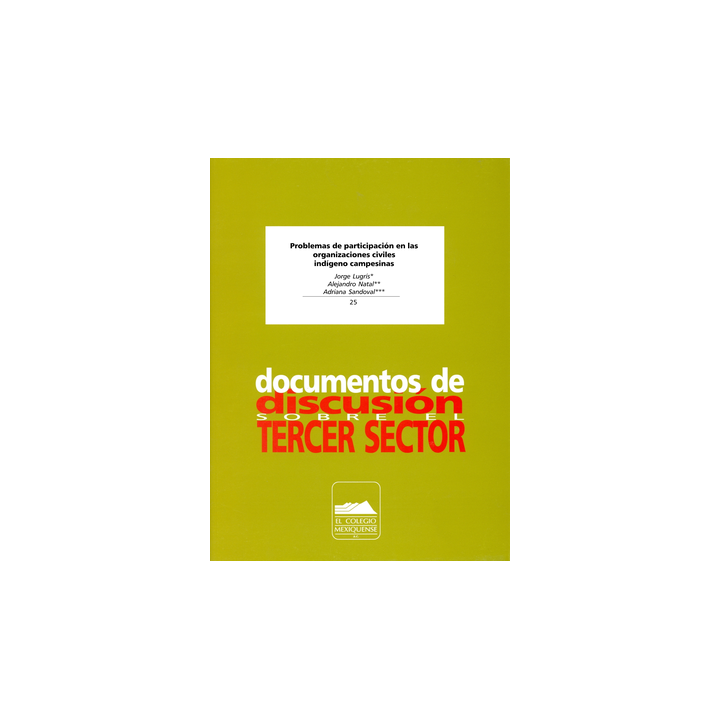 Problemas de participación en las organizaciones civiles indígena campesinas