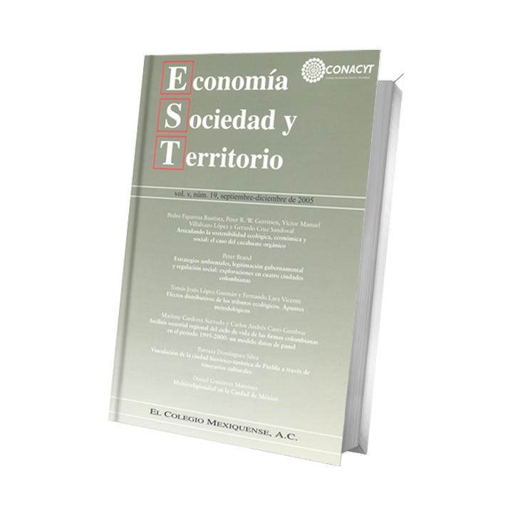 Economía, Sociedad y Territorio, Vol. V, núm. 19, septiembre-diciembre de 2005