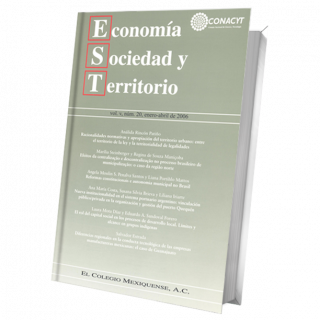 Economía, Sociedad y Territorio, Vol. V, núm. 20, enero-abril de 2006