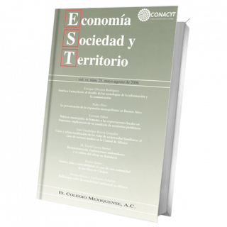 Economía, Sociedad y Territorio, vol. VI, núm. 21, mayo-agosto de 2006